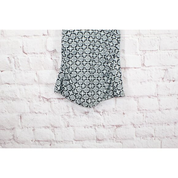 LL Bean Mix and Match Swim Collection Halter Tankini Top Black Print 4 - Picture 3 of 10